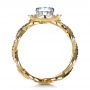 14k Yellow Gold 14k Yellow Gold Custom Halo Engagement Ring - Front View -  1390 - Thumbnail