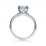  Platinum Platinum Custom Hand Engraved Engagement Ring - Front View -  1121 - Thumbnail