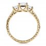 14k Yellow Gold 14k Yellow Gold Custom Hand Engraved Engagement Ring - Front View -  100115 - Thumbnail
