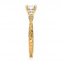 14k Yellow Gold 14k Yellow Gold Custom Hand Engraved Diamond Engagement Ring - Side View -  101285 - Thumbnail