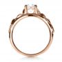 18k Rose Gold 18k Rose Gold Custom Hand Fabricated Engagement Ring - Front View -  1263 - Thumbnail