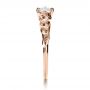 18k Rose Gold 18k Rose Gold Custom Hand Fabricated Engagement Ring - Side View -  1263 - Thumbnail