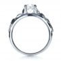 14k White Gold 14k White Gold Custom Hand Fabricated Engagement Ring - Front View -  1263 - Thumbnail