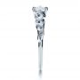 14k White Gold 14k White Gold Custom Hand Fabricated Engagement Ring - Side View -  1263 - Thumbnail