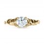 14k Yellow Gold 14k Yellow Gold Custom Hand Fabricated Engagement Ring - Top View -  1263 - Thumbnail