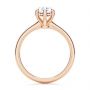 18k Rose Gold 18k Rose Gold Custom Hidden Halo Diamond Engagement Ring - Front View -  107205 - Thumbnail