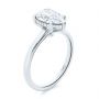  Platinum Platinum Custom Hidden Halo Diamond Engagement Ring - Three-Quarter View -  107205 - Thumbnail