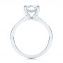 14k White Gold 14k White Gold Custom Hidden Halo Diamond Engagement Ring - Front View -  106666 - Thumbnail