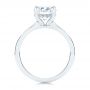14k White Gold 14k White Gold Custom Hidden Halo Diamond Engagement Ring - Front View -  106667 - Thumbnail