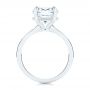 18k White Gold 18k White Gold Custom Hidden Halo Diamond Engagement Ring - Front View -  106674 - Thumbnail