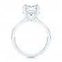 14k White Gold 14k White Gold Custom Hidden Halo Diamond Engagement Ring - Front View -  106674 - Thumbnail