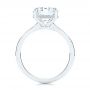 18k White Gold 18k White Gold Custom Hidden Halo Diamond Engagement Ring - Front View -  106675 - Thumbnail