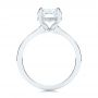 14k White Gold 14k White Gold Custom Hidden Halo Diamond Engagement Ring - Front View -  106676 - Thumbnail