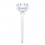  Platinum Platinum Custom Hidden Halo Diamond Engagement Ring - Side View -  106675 - Thumbnail