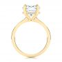 18k Yellow Gold 18k Yellow Gold Custom Hidden Halo Diamond Engagement Ring - Front View -  106674 - Thumbnail