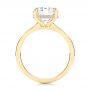 18k Yellow Gold 18k Yellow Gold Custom Hidden Halo Diamond Engagement Ring - Front View -  106675 - Thumbnail