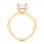 14k Yellow Gold Custom Hidden Halo Diamond Engagement Ring - Front View -  106676 - Thumbnail