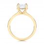 14k Yellow Gold Custom Hidden Halo Diamond Engagement Ring - Front View -  106676 - Thumbnail