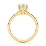 14k Yellow Gold 14k Yellow Gold Custom Hidden Halo Diamond Engagement Ring - Front View -  107205 - Thumbnail