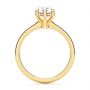14k Yellow Gold 14k Yellow Gold Custom Hidden Halo Diamond Engagement Ring - Front View -  107205 - Thumbnail
