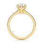 18k Yellow Gold 18k Yellow Gold Custom Hidden Halo Diamond Engagement Ring - Front View -  107205 - Thumbnail