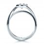 Platinum Custom Interlocking Diamond Engagement Ring - Front View -  1169 - Thumbnail