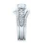 18k White Gold 18k White Gold Custom Interlocking Diamond Engagement Ring - Side View -  102177 - Thumbnail