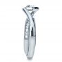  Platinum Custom Interlocking Diamond Engagement Ring - Side View -  1169 - Thumbnail