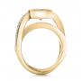 18k Yellow Gold 18k Yellow Gold Custom Interlocking Diamond Engagement Ring - Front View -  100615 - Thumbnail