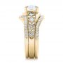 18k Yellow Gold 18k Yellow Gold Custom Interlocking Diamond Engagement Ring - Side View -  102177 - Thumbnail