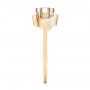 18k Yellow Gold 18k Yellow Gold Custom Interlocking Diamond Engagement Ring - Side View -  103441 - Thumbnail