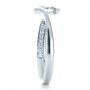  Platinum Platinum Custom Interlocking Engagement Ring - Side View -  1437 - Thumbnail