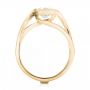 18k Yellow Gold 18k Yellow Gold Custom Interlocking Solitaire Engagement Ring - Front View -  102244 - Thumbnail
