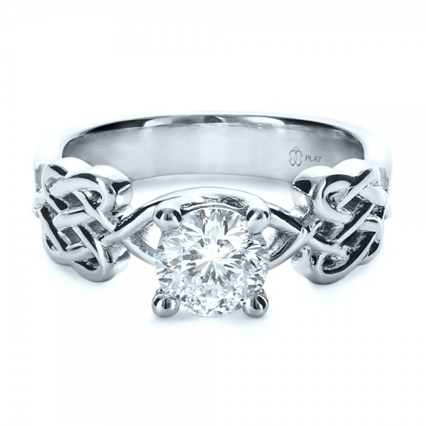 Custom Knot Diamond Engagement Ring 1136 Seattle Bellevue Joseph