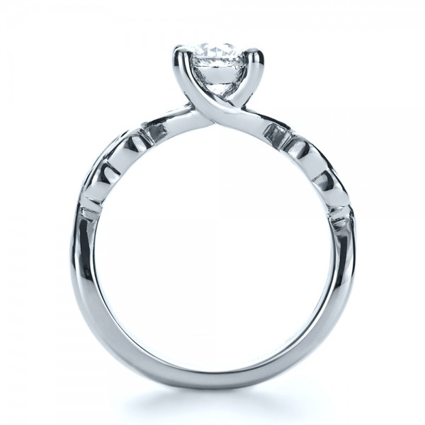 Custom Knot Diamond Engagement Ring 1136 Seattle Bellevue Joseph