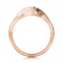 14k Rose Gold 14k Rose Gold Custom Marquise Cognac Brown Diamond Engagement Ring - Front View -  101231 - Thumbnail