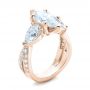 14k Rose Gold 14k Rose Gold Custom Marquise Diamond Engagement Ring - Three-Quarter View -  101227 - Thumbnail