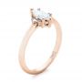 14k Rose Gold 14k Rose Gold Custom Marquise Diamond Engagement Ring - Three-Quarter View -  103477 - Thumbnail