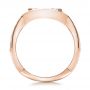 18k Rose Gold 18k Rose Gold Custom Marquise Diamond Engagement Ring - Front View -  100824 - Thumbnail