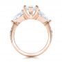 14k Rose Gold 14k Rose Gold Custom Marquise Diamond Engagement Ring - Front View -  101227 - Thumbnail