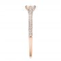 18k Rose Gold 18k Rose Gold Custom Marquise Diamond Engagement Ring - Side View -  100573 - Thumbnail