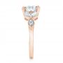14k Rose Gold 14k Rose Gold Custom Marquise Diamond Engagement Ring - Side View -  100647 - Thumbnail