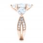 18k Rose Gold 18k Rose Gold Custom Marquise Diamond Engagement Ring - Side View -  101227 - Thumbnail