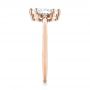 18k Rose Gold 18k Rose Gold Custom Marquise Diamond Engagement Ring - Side View -  103477 - Thumbnail