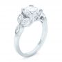 14k White Gold 14k White Gold Custom Marquise Diamond Engagement Ring - Three-Quarter View -  100647 - Thumbnail