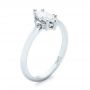 14k White Gold Custom Marquise Diamond Engagement Ring - Three-Quarter View -  103477 - Thumbnail