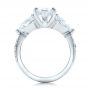  Platinum Custom Marquise Diamond Engagement Ring - Front View -  101227 - Thumbnail