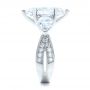  Platinum Custom Marquise Diamond Engagement Ring - Side View -  101227 - Thumbnail