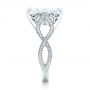 14k White Gold 14k White Gold Custom Marquise Diamond Engagement Ring - Side View -  102731 - Thumbnail