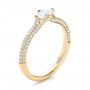 18k Yellow Gold 18k Yellow Gold Custom Marquise Diamond Engagement Ring - Three-Quarter View -  100573 - Thumbnail